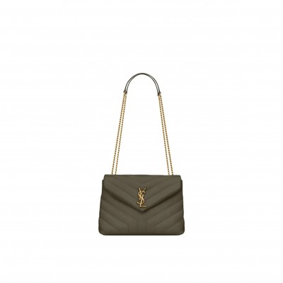 YSL LOULOU SMALL CHAIN BAG IN QUILTED LEATHER 494699DV7271229 (23*17*9cm)